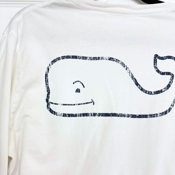 VINEYARD VINES Vintage Whale Long-Sleeve Pocket Tee - Picture 6 of 9
